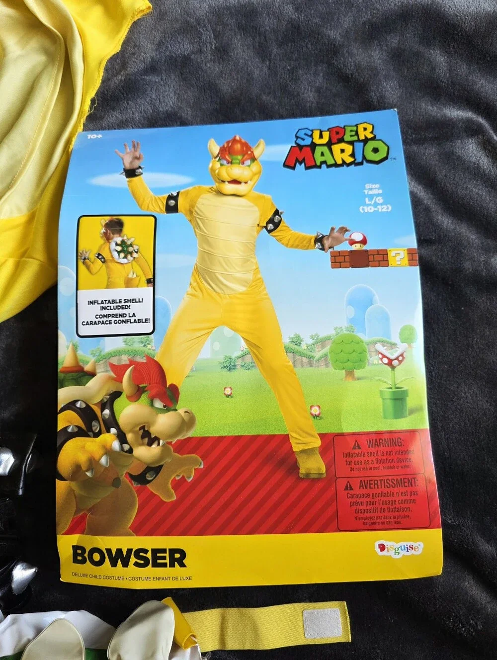 Universal Super Mario Bros. Bowser Deluxe Halloween Costume Complete outfit sz L - Picture 3 of 6